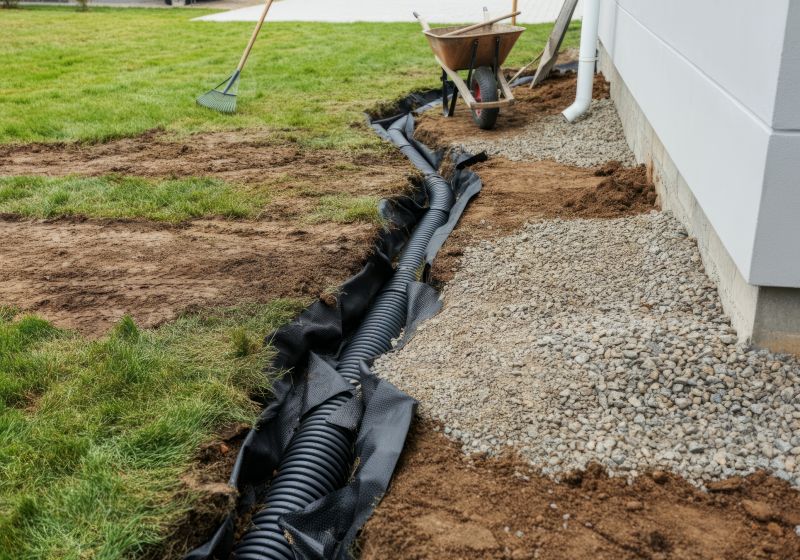 Hillside Drainage Installation
